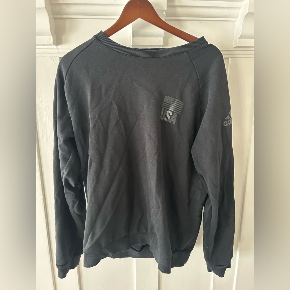 Adidas Men's Charcoal Crewneck Sweater